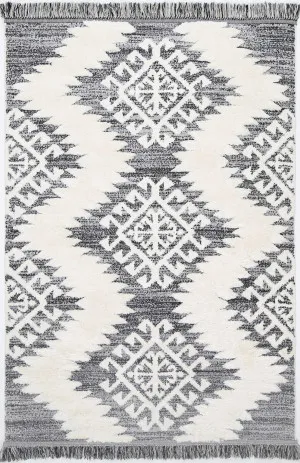 Beni Anthracite Rug by Wild Yarn, a Shag Rugs for sale on Style Sourcebook