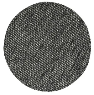 Nordic Black White Reversible Wool Round Rug by null, a Contemporary Rugs for sale on Style Sourcebook