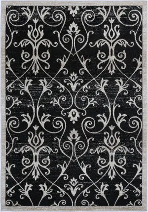 Haven Rizhao Black & Cream Contemporary Rug by Wild Yarn, a Contemporary Rugs for sale on Style Sourcebook
