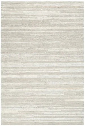 Linear Beige Wool Rug by Wild Yarn, a Contemporary Rugs for sale on Style Sourcebook