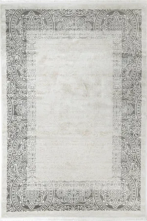 Eliza Classic Border Cream Rug by Wild Yarn, a Contemporary Rugs for sale on Style Sourcebook