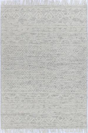 Perla Mia White & Black Rug (No Fringe) by Wild Yarn, a Contemporary Rugs for sale on Style Sourcebook