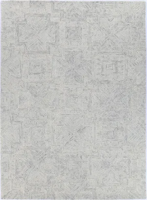 Labyrinth  09B Grey Wool Rug by Wild Yarn, a Contemporary Rugs for sale on Style Sourcebook