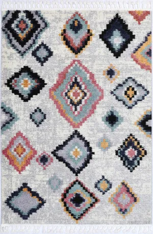 Hal Vintage Boho Agadir White Rug by Wild Yarn, a Contemporary Rugs for sale on Style Sourcebook
