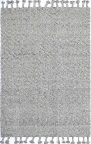 Petrus Plush Diamond Grey Rug by Wild Yarn, a Contemporary Rugs for sale on Style Sourcebook
