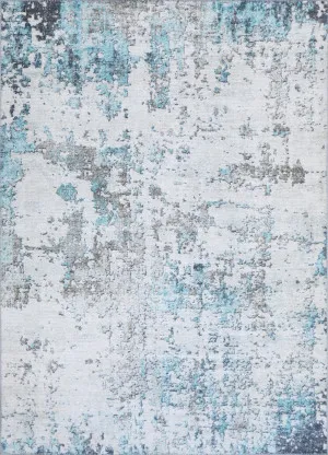 Akkad Blue Machine Washable Rug by Wild Yarn, a Contemporary Rugs for sale on Style Sourcebook