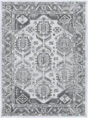 Cosquer White Grey Traditional Rug by Wild Yarn, a Contemporary Rugs for sale on Style Sourcebook