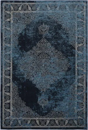 Haven Algeciras Blue Transitional Soft Rug by Wild Yarn, a Contemporary Rugs for sale on Style Sourcebook