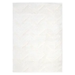 Tahoe Chevron Cream Shag Rug by Brand Ventures, a Contemporary Rugs for sale on Style Sourcebook