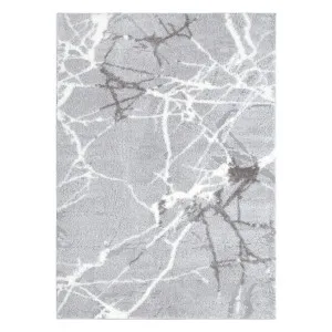 Tahoe Abstract Silver Shag Rug by Brand Ventures, a Contemporary Rugs for sale on Style Sourcebook