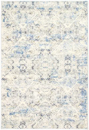 Delicate Navy Blue Kaleidoscope Rug by Wild Yarn, a Contemporary Rugs for sale on Style Sourcebook
