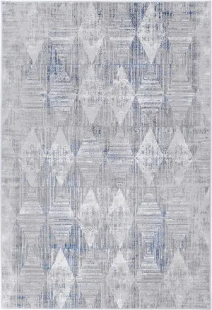 Madison Grey Blue Diamond Rug by Wild Yarn, a Contemporary Rugs for sale on Style Sourcebook