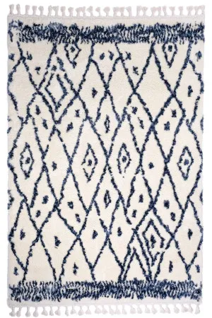 MARRAKESH LS633A CREAM BLUE by Wild Yarn, a Contemporary Rugs for sale on Style Sourcebook
