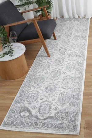 Cosquer White Grey Traditional Rug by Wild Yarn, a Contemporary Rugs for sale on Style Sourcebook