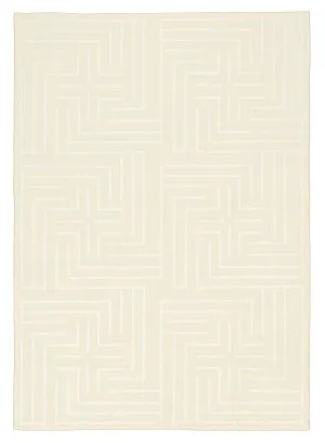 Kiana Cream Modern Washable Rug by Miss Amara, a Contemporary Rugs for sale on Style Sourcebook
