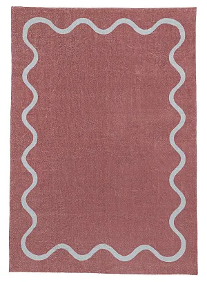 Maud Purple and Blue Wiggle Washable Rug by Miss Amara, a Contemporary Rugs for sale on Style Sourcebook