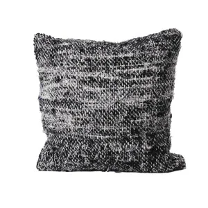 Wabi Cushion - 100% Recycled Linen, Black by Eadie Lifestyle, a Cushions, Decorative Pillows for sale on Style Sourcebook
