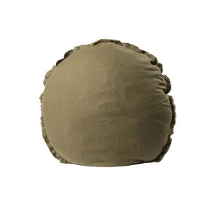 Lulu Linen Cushion - Olive by Eadie Lifestyle, a Cushions, Decorative Pillows for sale on Style Sourcebook