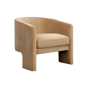 Koko Occasional Chair - Ochre Velvet by CAFE Lighting & Living, a Chairs for sale on Style Sourcebook