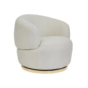 Tubby Swivel Occasional Chair - Natural Linen by CAFE Lighting & Living, a Chairs for sale on Style Sourcebook