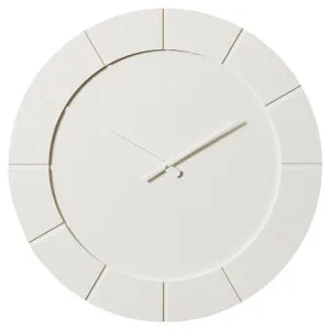 Dakari Metal Round Wall Wall Clock, 60cm, White by Elme Living, a Clocks for sale on Style Sourcebook
