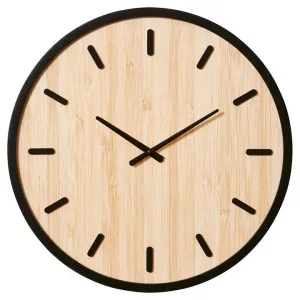 Tyson Metal Frame Round Wall Clock, 60cm by Elme Living, a Clocks for sale on Style Sourcebook