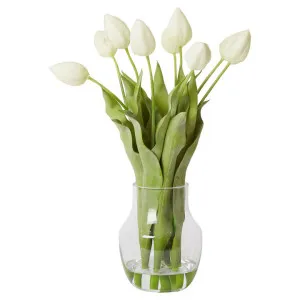 Elme Artificial Tulip Flower in Romy Vase by Elme Living, a Plants for sale on Style Sourcebook