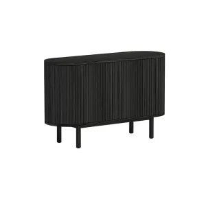 Melita 1.2m Sideboard Unit - Full Black by Interior Secrets - AfterPay Available by Interior Secrets, a Sideboards, Buffets & Trolleys for sale on Style Sourcebook