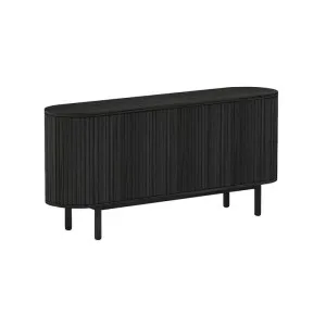 Melita 1.6m Sideboard Unit - Full Black by Interior Secrets - AfterPay Available by Interior Secrets, a Sideboards, Buffets & Trolleys for sale on Style Sourcebook