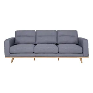 Astrid 3 Seater Sofa in Talent Denim / Clear Leg by OzDesignFurniture, a Sofas for sale on Style Sourcebook