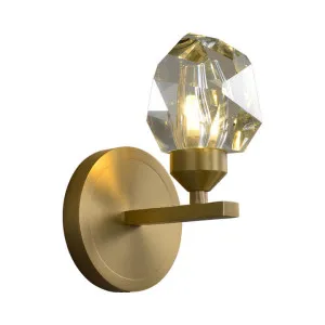 Gemma Brass & Crystal Wall Light by LumenSphere, a Wall Lighting for sale on Style Sourcebook