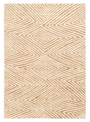 Margaux Brown Beige Diamond Tribal Pattern Washable Rug by Miss Amara, a Other Rugs for sale on Style Sourcebook