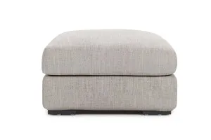 Long Beach Ottoman, Como Light Grey, by Lounge Lovers by Lounge Lovers, a Ottomans for sale on Style Sourcebook