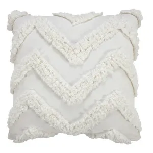 Ramona Cushion White - 50cm x 50cm by James Lane, a Cushions, Decorative Pillows for sale on Style Sourcebook
