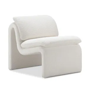 Curvee Occasional Chair, Cream Bouclé by L3 Home, a Chairs for sale on Style Sourcebook