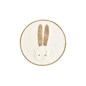 Yanil round beige cotton rabbit rug, Ø 100 cm by Kave Home, a Kids Rugs for sale on Style Sourcebook