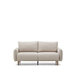 Carlota 2-seater sofa in beige, 184 cm by Kave Home, a Sofas for sale on Style Sourcebook