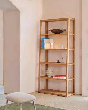 Maymai shelf with solid oak structure 90 x 193 cm by Kave Home, a Cabinets, Chests for sale on Style Sourcebook