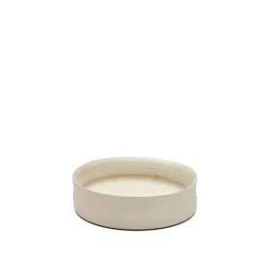 Macae small white ceramic centrepiece Ø 24 cm by Kave Home, a Decorative Plates & Bowls for sale on Style Sourcebook