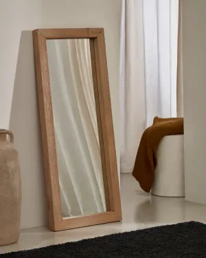 Maden wooden mirror with a natural finish 50 x 120 cm by Kave Home, a Mirrors for sale on Style Sourcebook