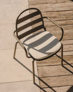 Joncols stackable outdoor aluminium chair with a powder coated green finish by Kave Home, a Outdoor Chairs for sale on Style Sourcebook
