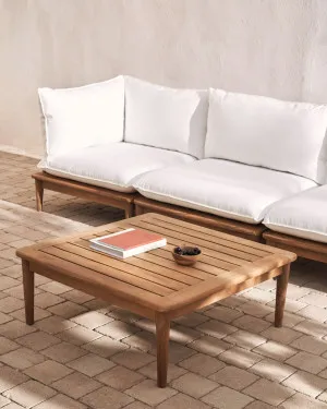 Portitxol solid teak coffee table, 80 x 80 cm by Kave Home, a Tables for sale on Style Sourcebook
