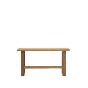Canadell 100% outdoor solid recycled teak tall bench, 130 cm by Kave Home, a Outdoor Benches for sale on Style Sourcebook