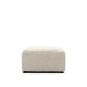 Neom footrest in beige, 75 x 64 cm by Kave Home, a Stools for sale on Style Sourcebook