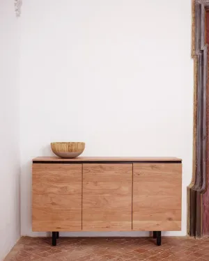 Uxue solid acacia wood sideboard in a natural finish, 150 x 88 cm by Kave Home, a Sideboards, Buffets & Trolleys for sale on Style Sourcebook