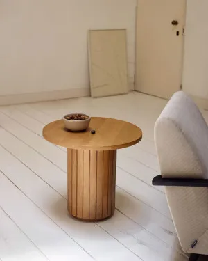Licia round side table, solid mango wood, Ø 60 cm by Kave Home, a Side Table for sale on Style Sourcebook