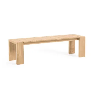 Victoire solid teak outdoor bench 215 cm by Kave Home, a Outdoor Benches for sale on Style Sourcebook