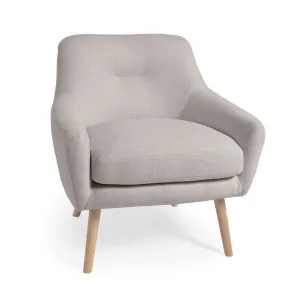 Candela armchair in grey micro bouclé by Kave Home, a Chairs for sale on Style Sourcebook