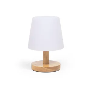 Ambar table lamp in polythylene and wood by Kave Home, a Outdoor Lighting for sale on Style Sourcebook