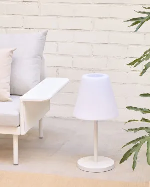 Outdoor Amaray table lamp in steel with white finish by Kave Home, a Outdoor Lighting for sale on Style Sourcebook